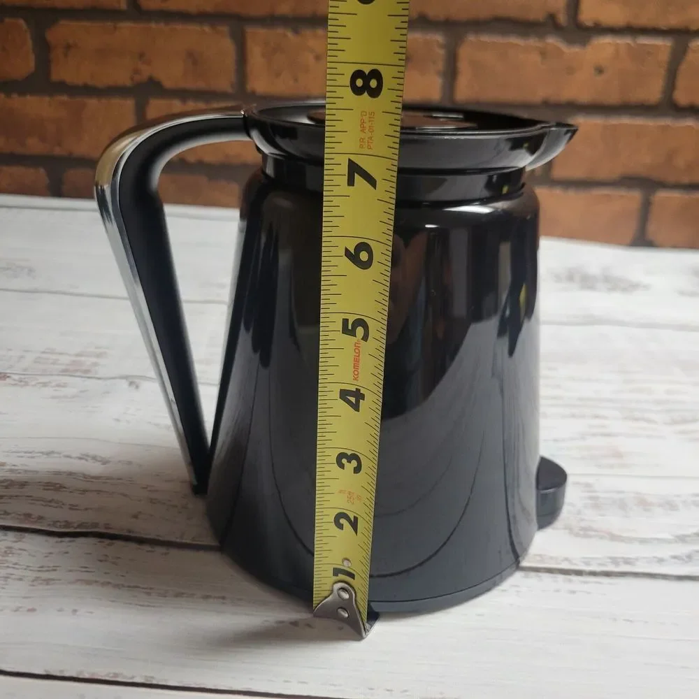 Keurig 2.0 Black K-Carafe Pitcher &‎ Lid Coffee Pot Replacement-Stainless Handle
